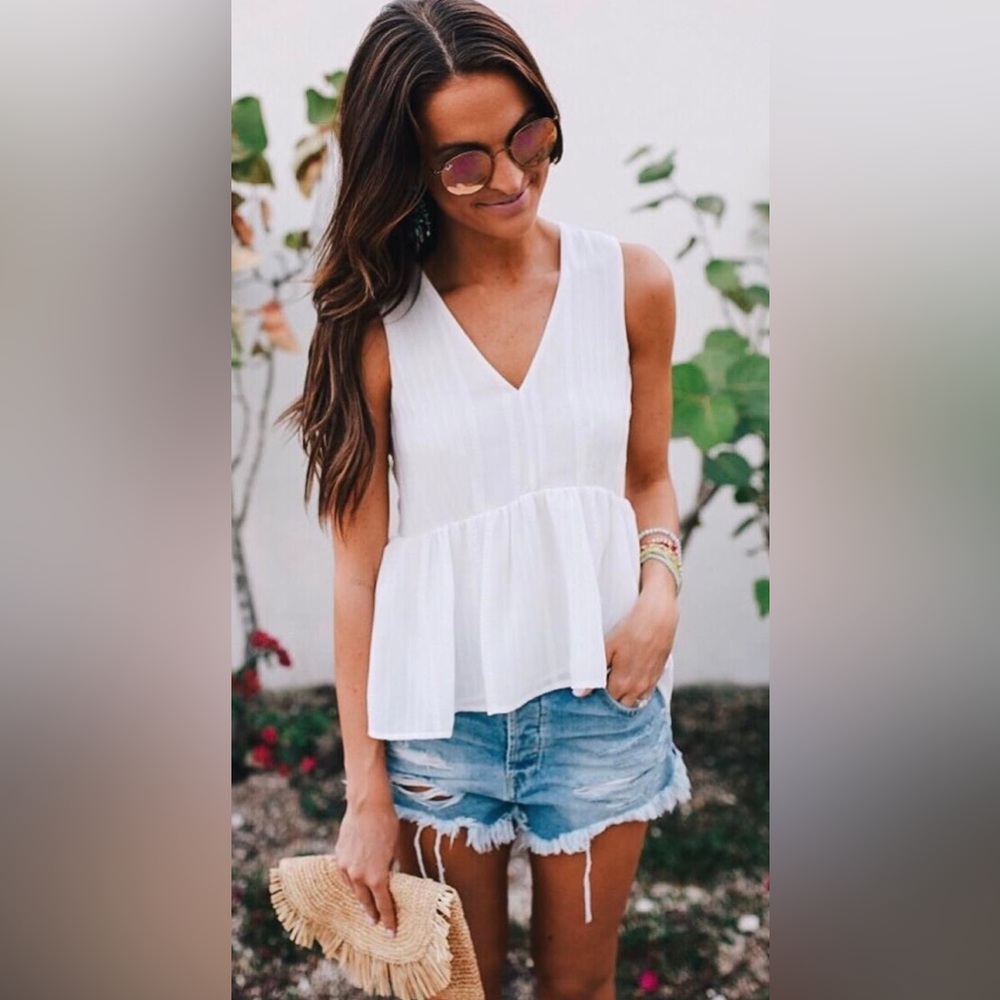 Ellen Tracy ditsy dot swing tank top NWT $80 XS